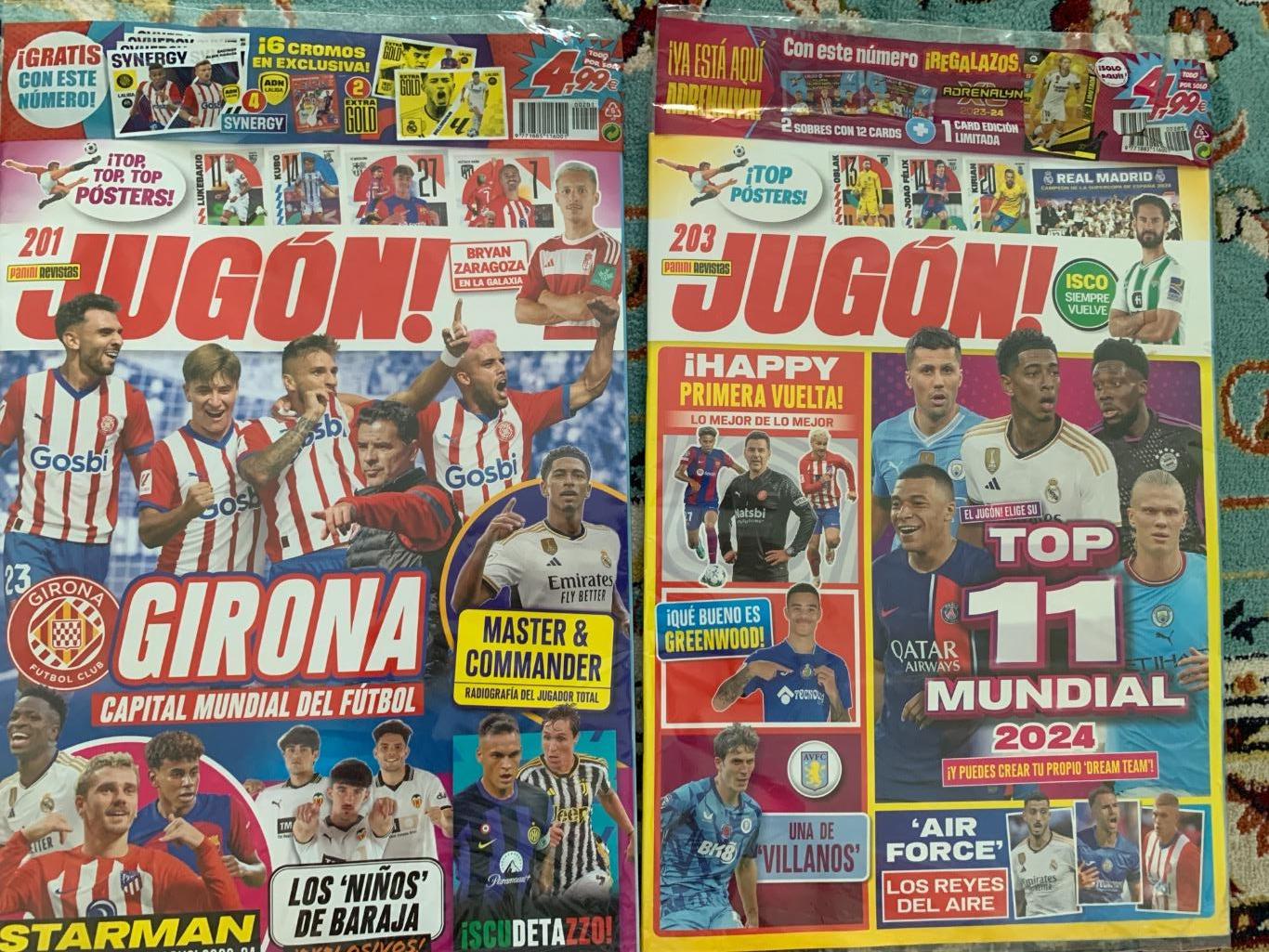 2 номера испанского журнала Jugon-Real Madrid