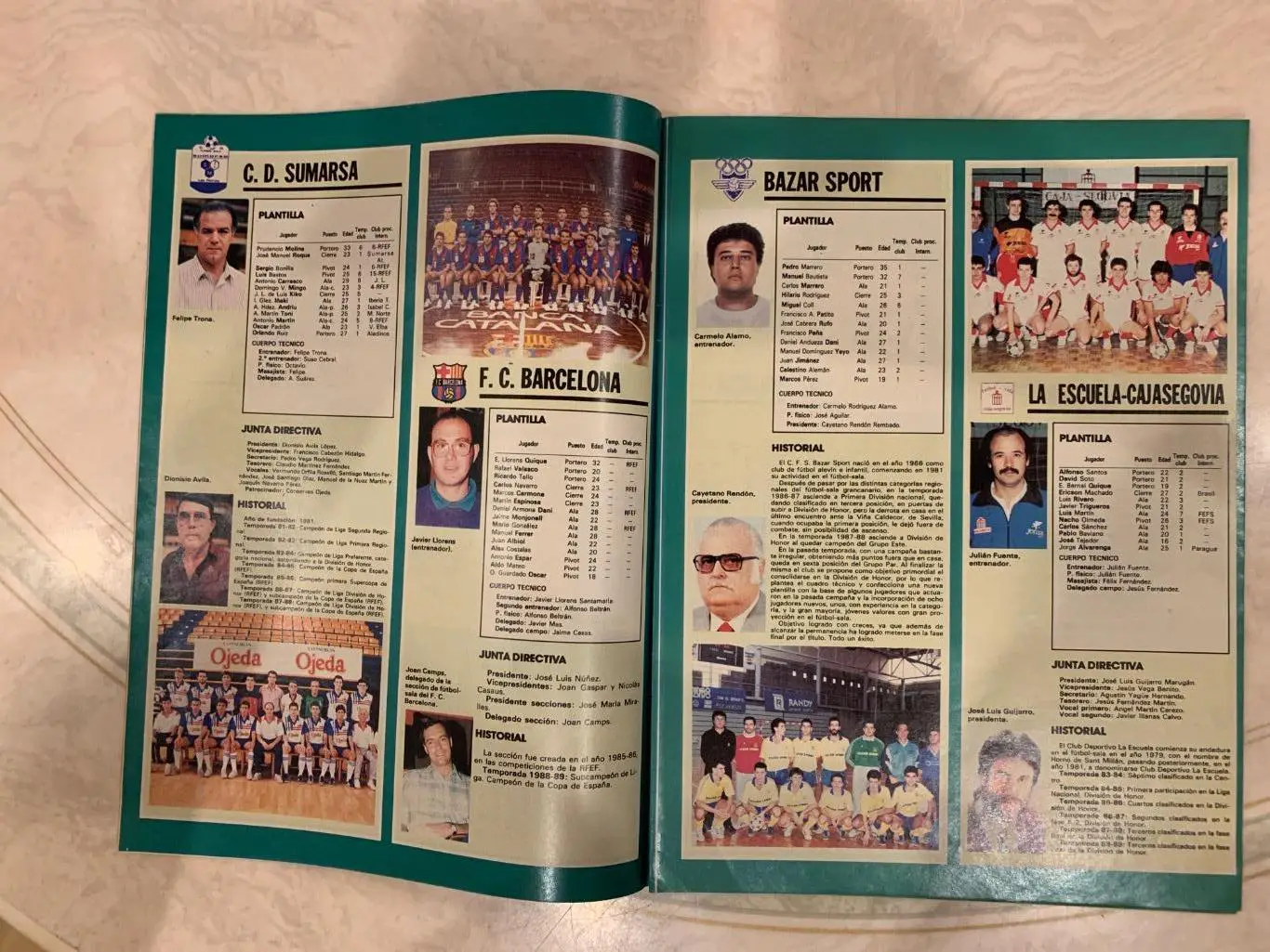 As color представление команд 1990Футзал Испания! 2