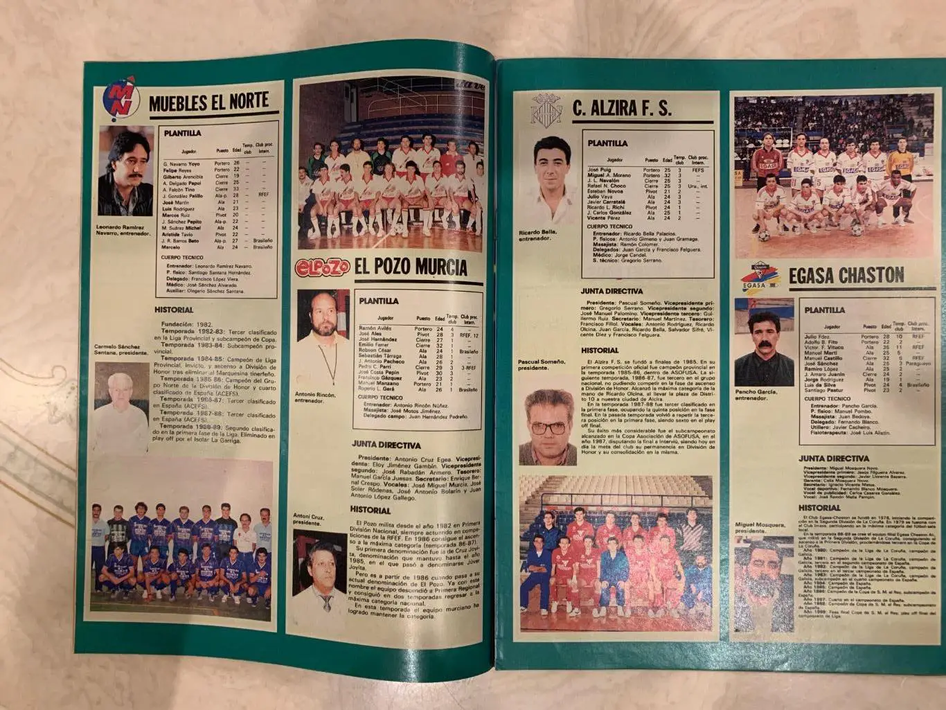 As color представление команд 1990Футзал Испания! 4