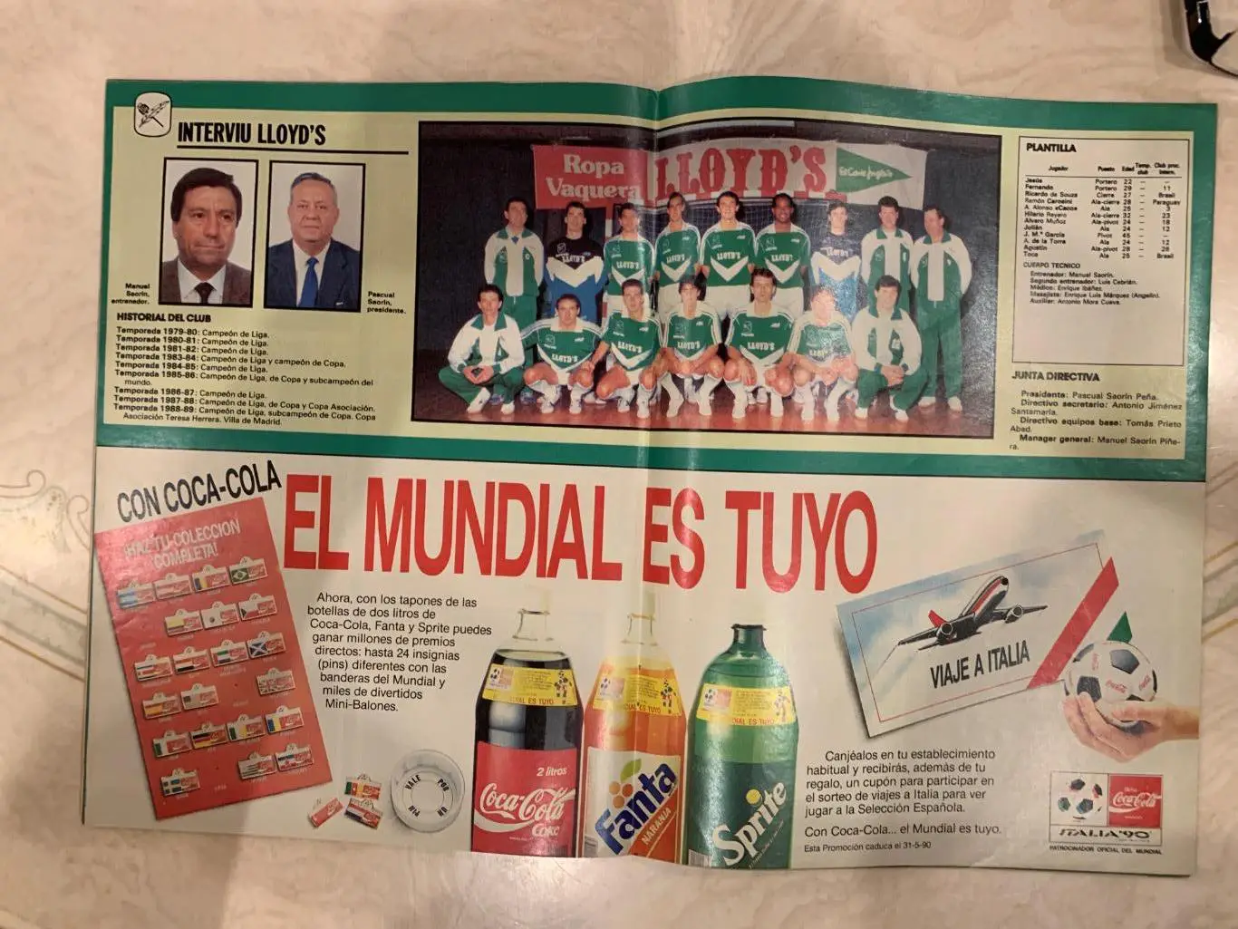 As color представление команд 1990Футзал Испания! 6