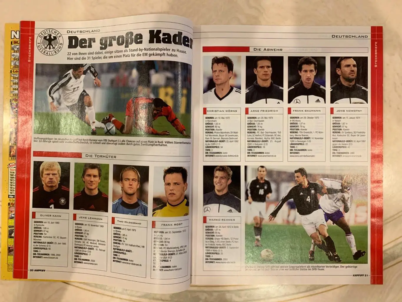 Чемпионат Европы 2004Anpfiff представление! 4