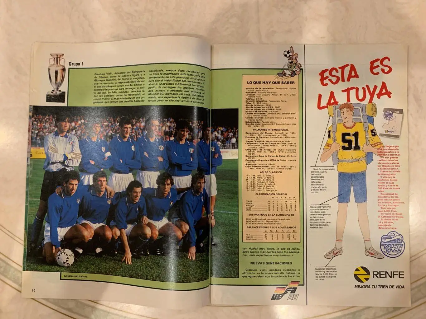 Чемпионат Европы As color 1988 представление ! 3