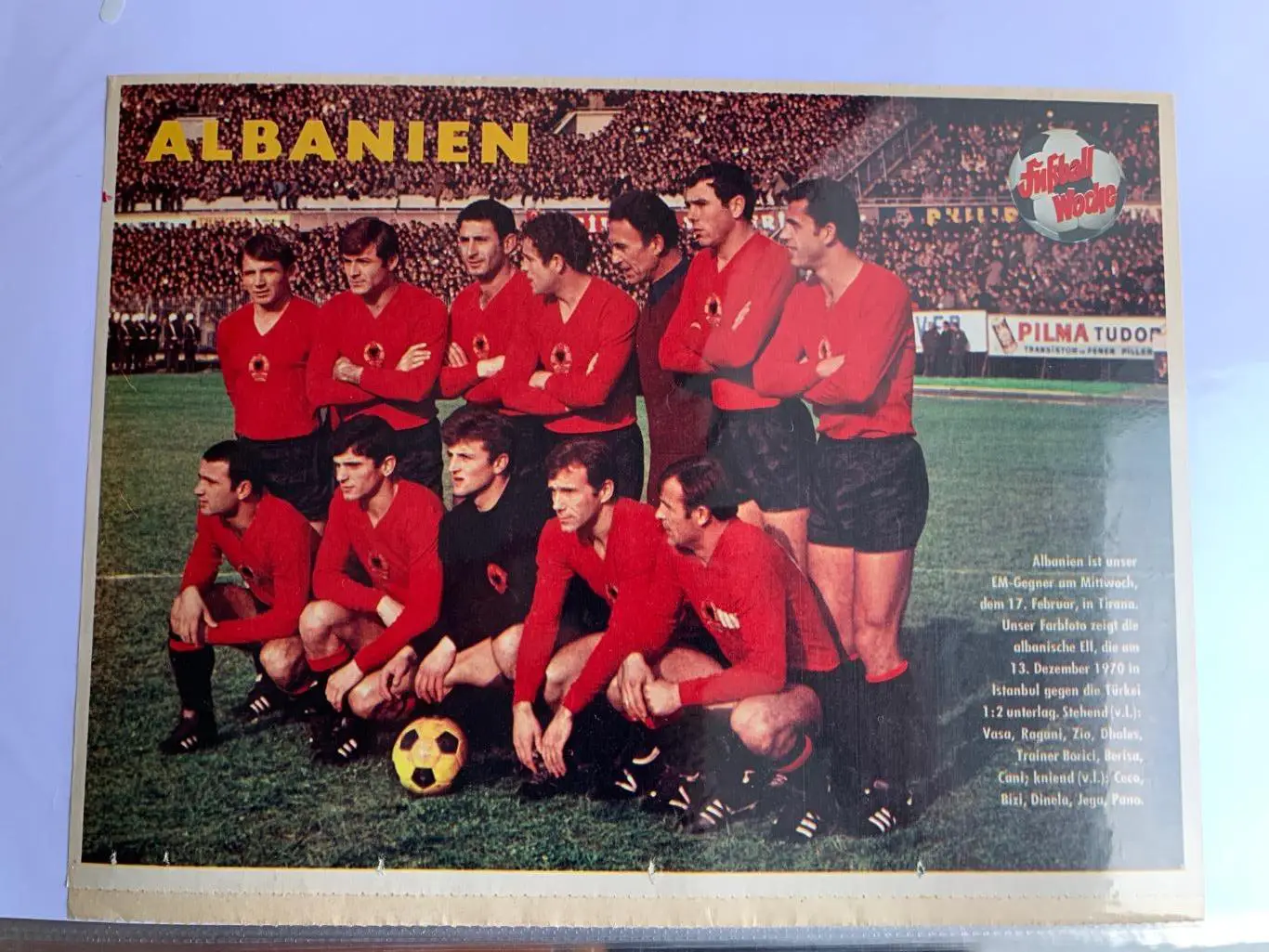 Албания - фузбаль вохэ, редкость