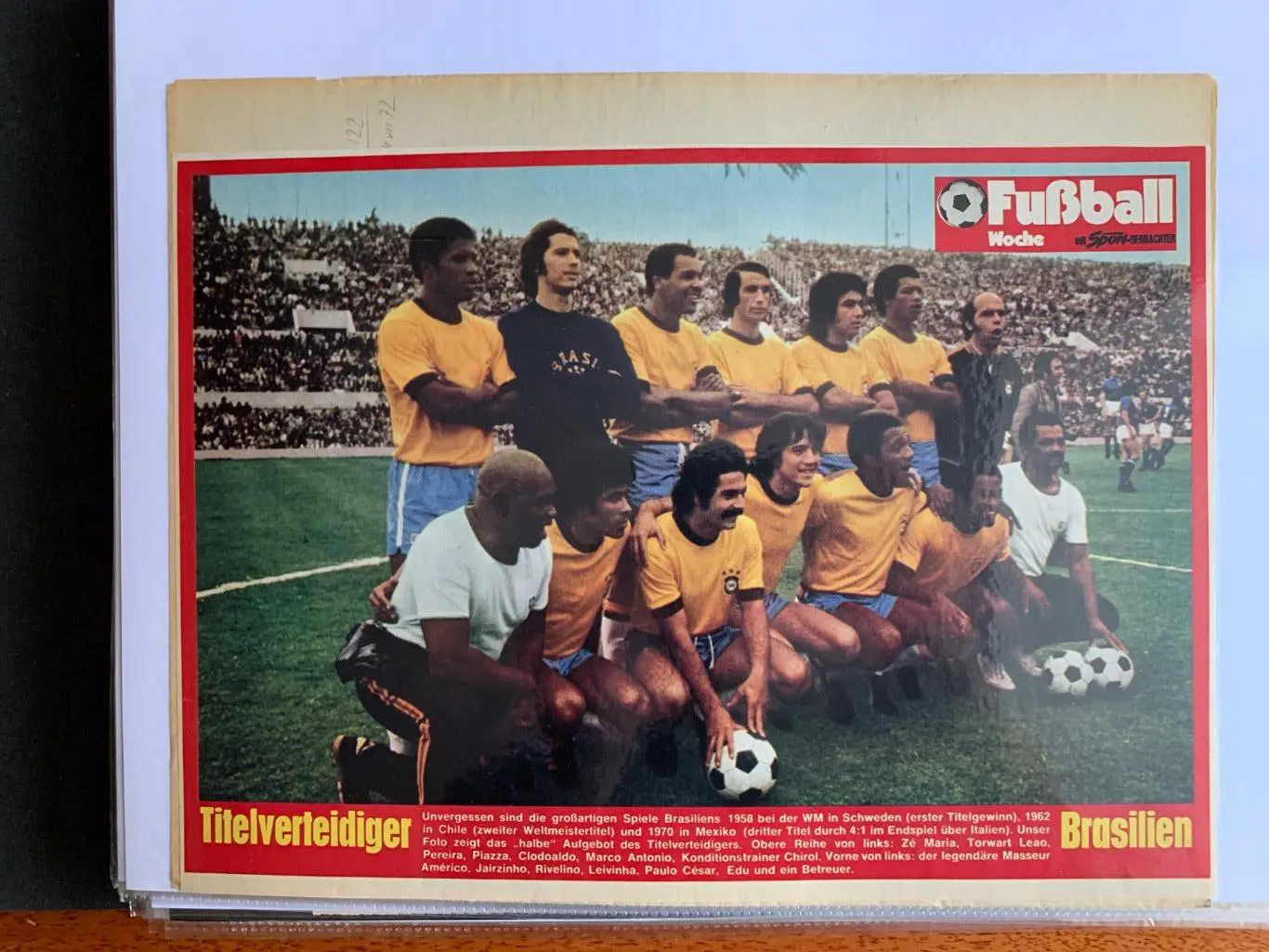 Бразилия 1973-4-фузбаль вохэ, редкость