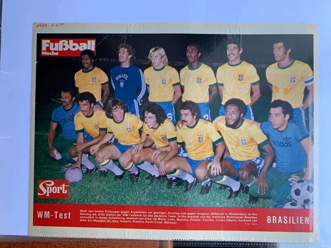 Бразилия 1977-4-фузбаль вохэ, редкость