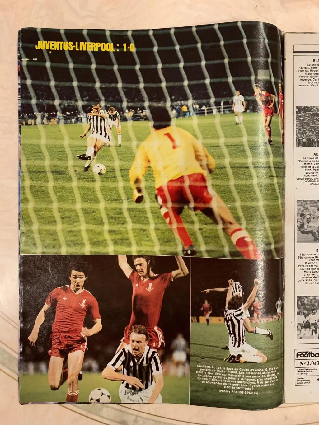France football 705/4-6-85 кубок чемпионов 2