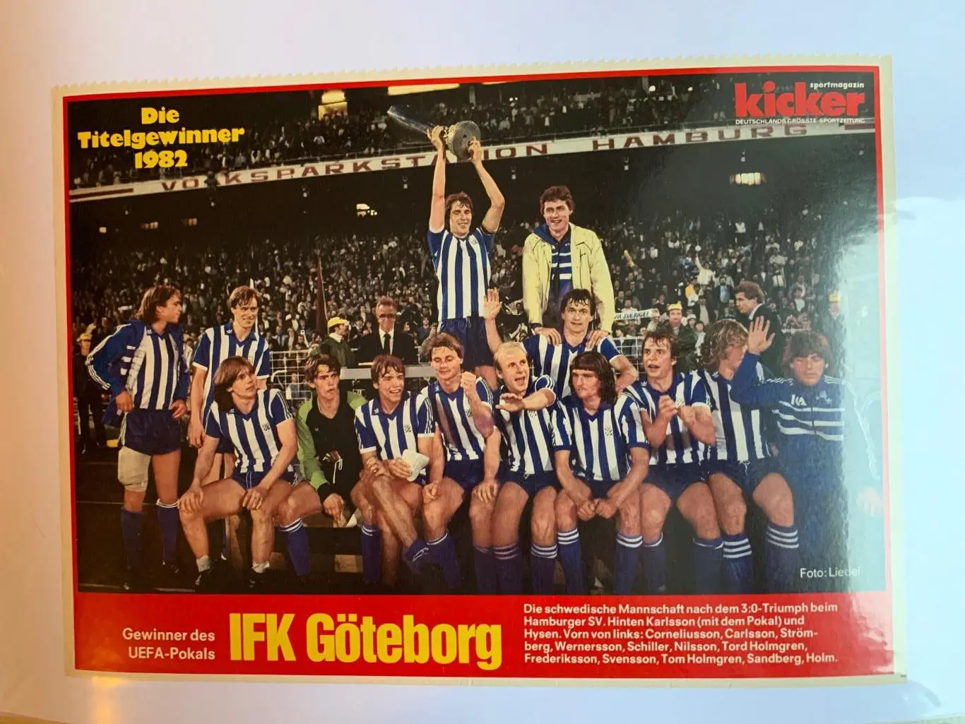 Гетеборг обл кубка уефа Kicker редкость