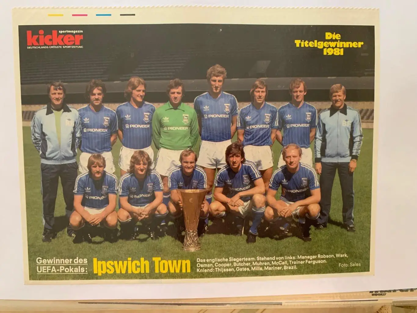 Обладатели еврокубков 8 команд Kicker редкость ! 1