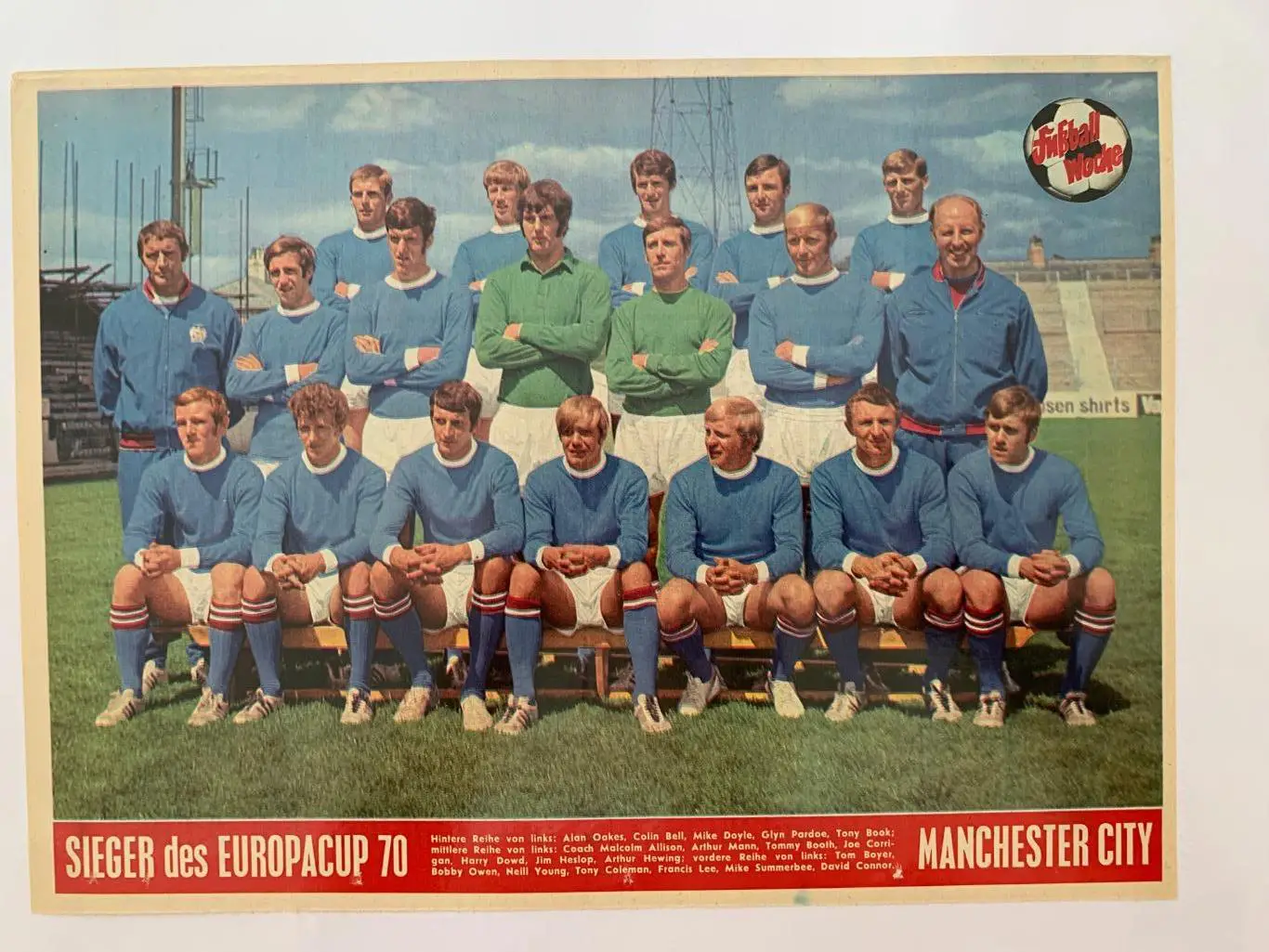 Обладатели еврокубков 8 команд Fuzball Woche редкость !