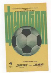 Спартак (Москва) - Арарат (Ереван) - 1983.