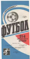 Металлист (Харьков) - Черноморец (Одесса) - 1988.
