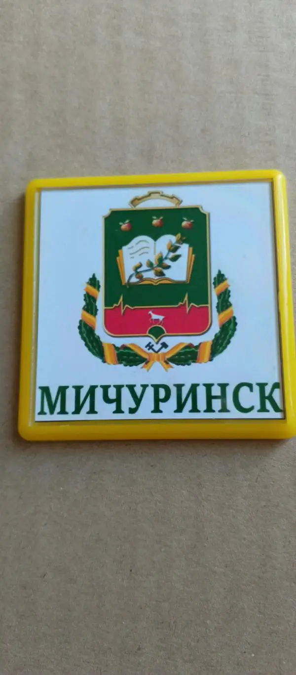 Магнит. Герб Мичуринска. Тамбовская область