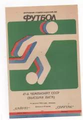 Кайрат (Алма-Ата) - Спартак (Москва) - 1984.