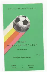 Кайрат (Алма-Ата) - Динамо (Тбилиси) - 1986.