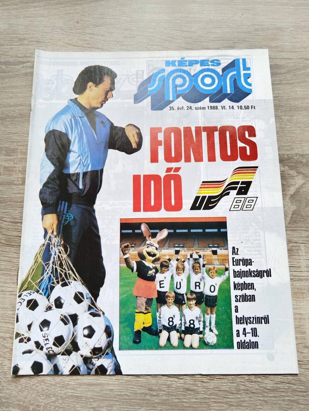 Футбол. Журнал. Kepes sport (Кепеш спорт). Евро 1988