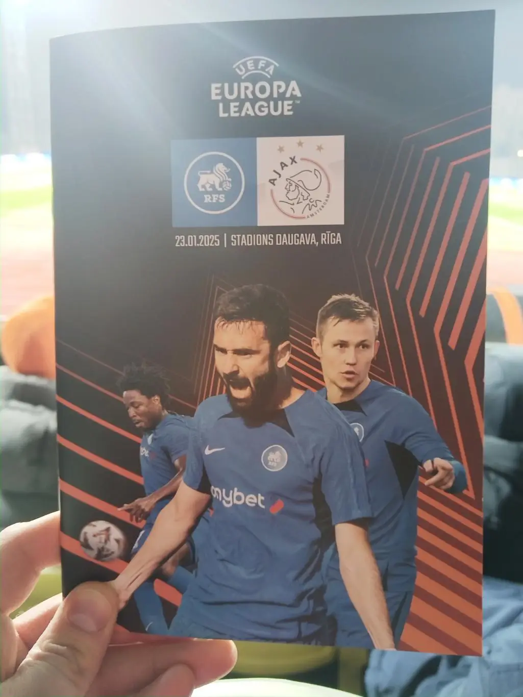РФШ (РФС) Рига - Аякс. 23 января 2025. Официальная программа матча