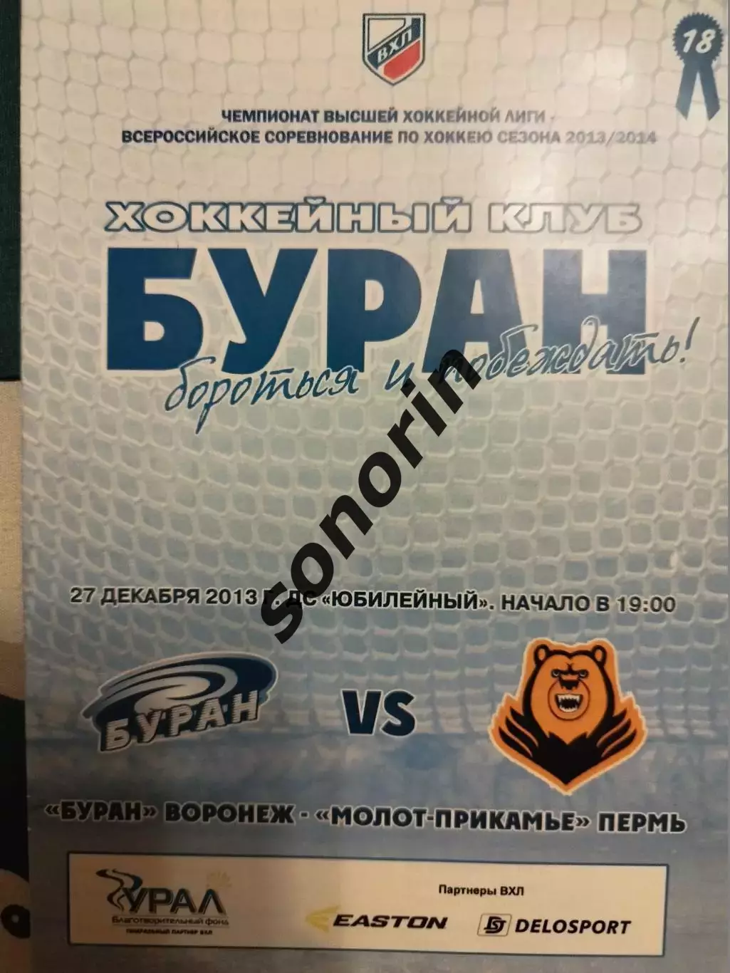 Буран (Воронеж) - Молот-Прикамье (Пермь) 2013/2014