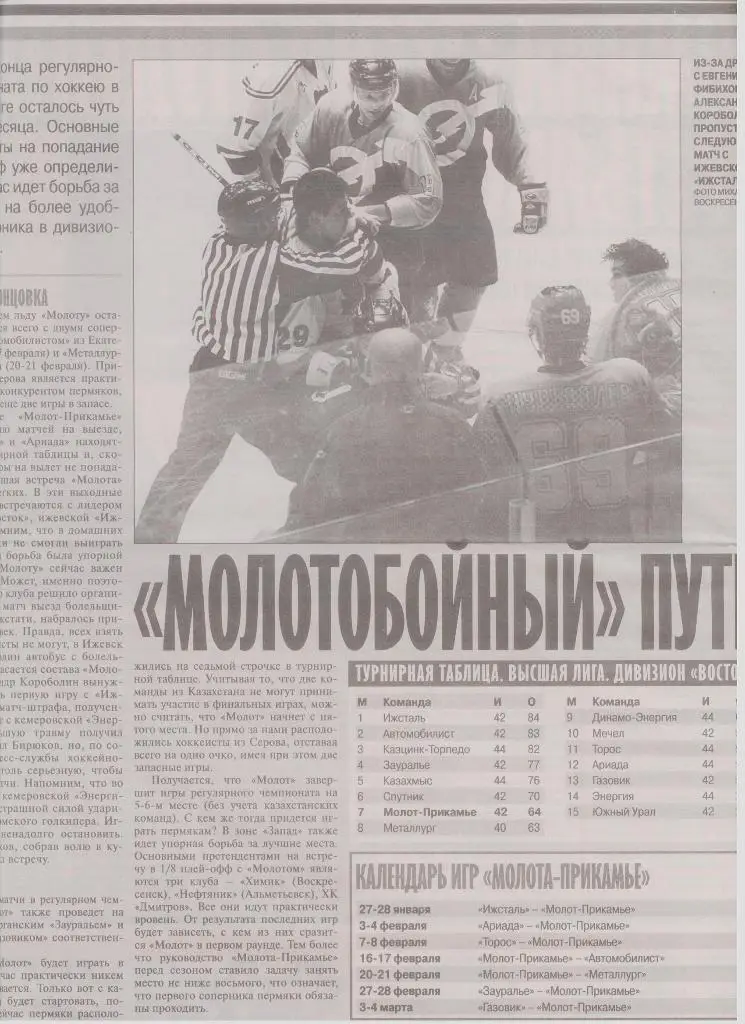 Публикация в СМИ: пермский хоккей
