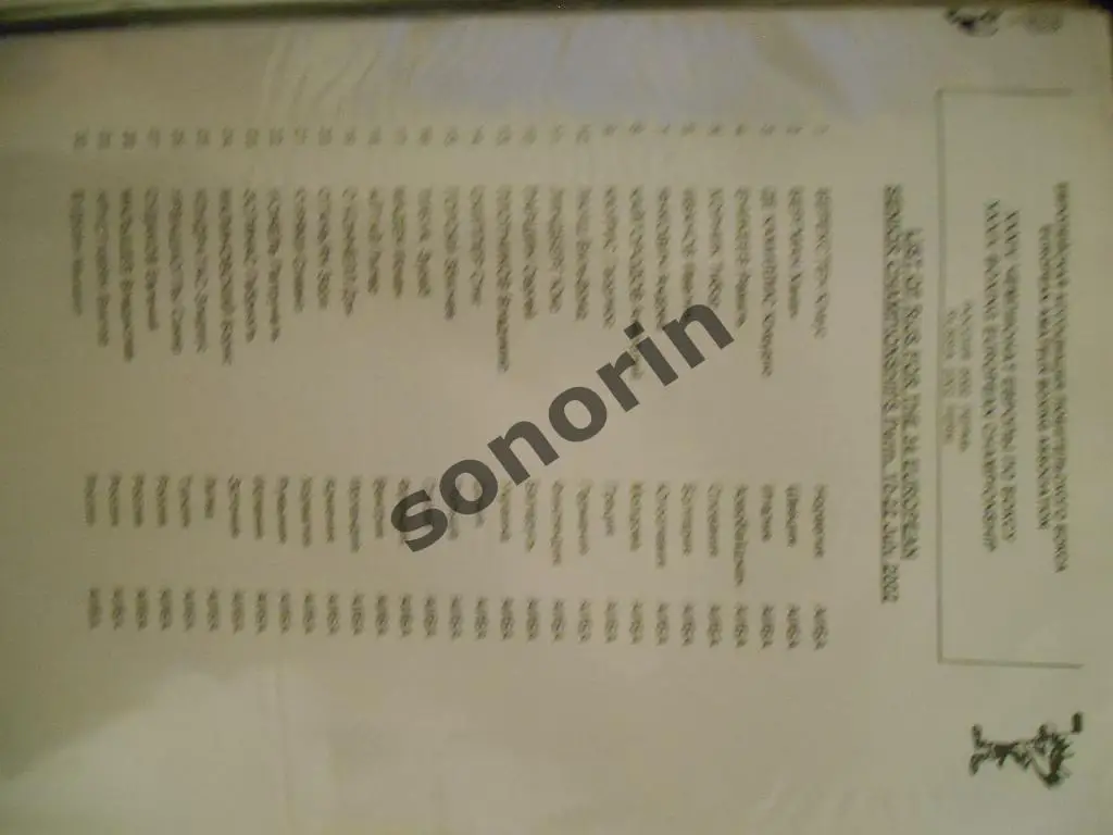 Пермь. Чемпионат Европы по боксу. Протокол. 2002