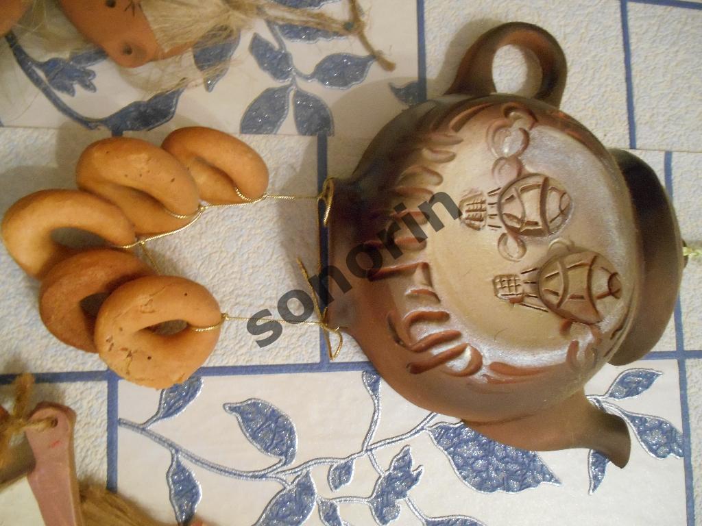 Сувенир настенный Чайник с сушками