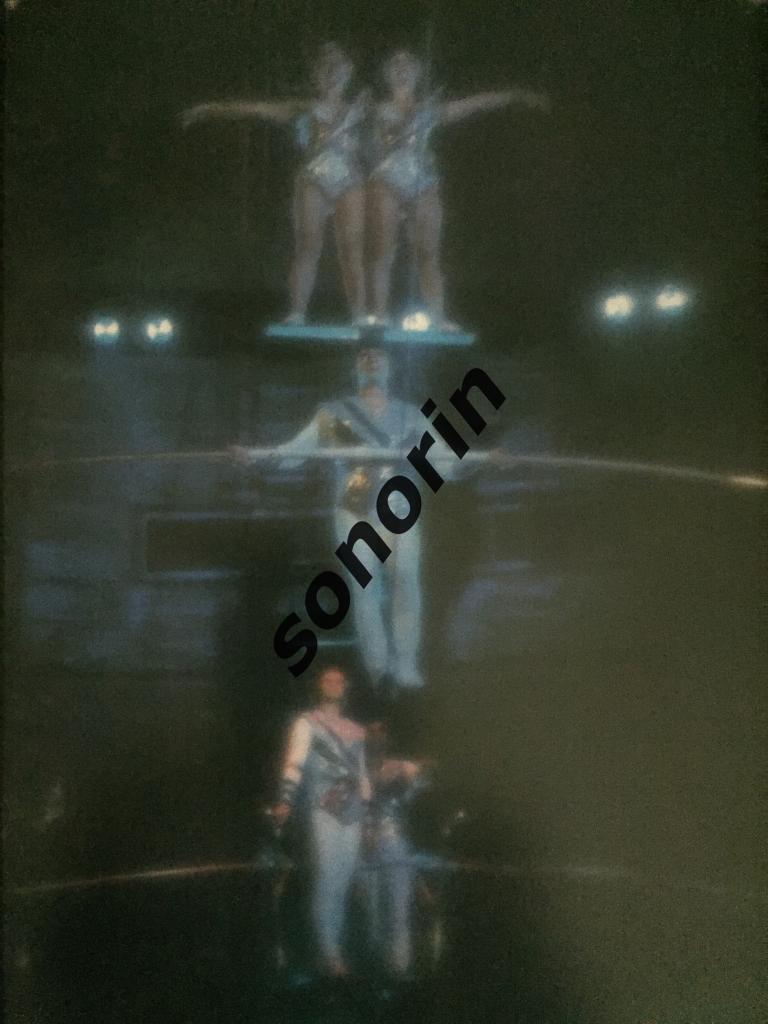 Из серии На арене цирка 1986. Воздушный аттракцион Волжанских