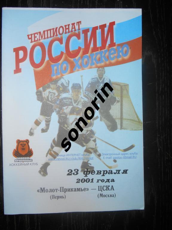 Молот-Прикамье (Пермь) - ЦСКА 2000/2001