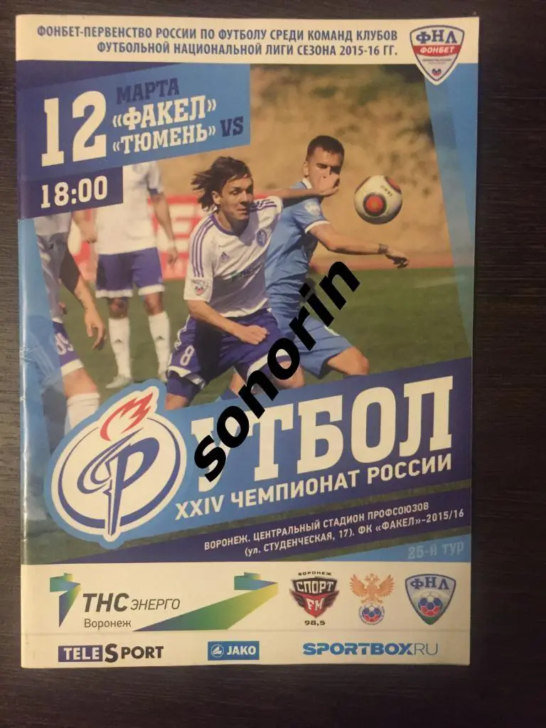 Факел (Воронеж) - ФК Тюмень 12 марта 2016