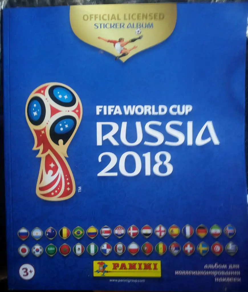 FIFA ЧЕМПИОНАТ МИРА ПО ФУТБОЛУ ЧМ 2018 АЛЬБОМ СТИКЕРОВ PANINI ПАНИНИ ЧИСТЫЙ