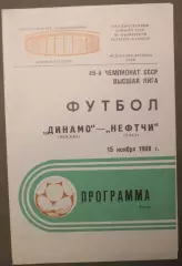Динамо Москва - Нефтчи Баку 15.11.1986