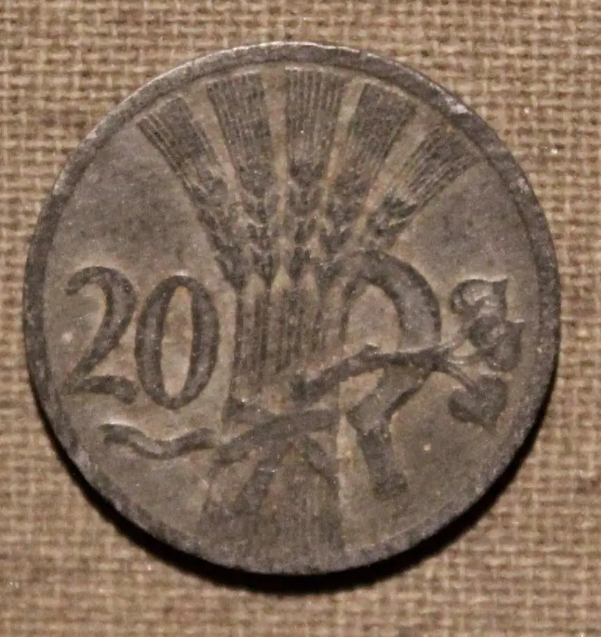 20 геллеров Богемия и Моравия 1941 лот 2