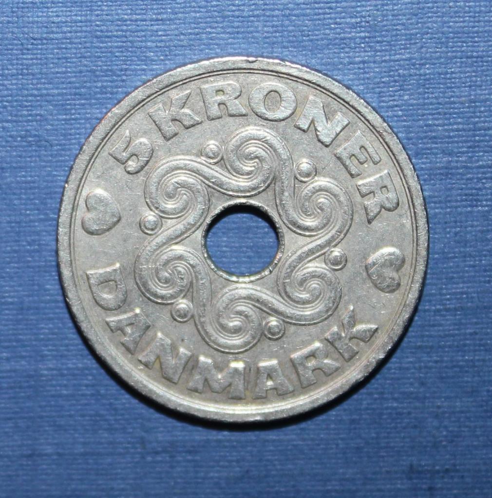 5 крон Дания 1990 1