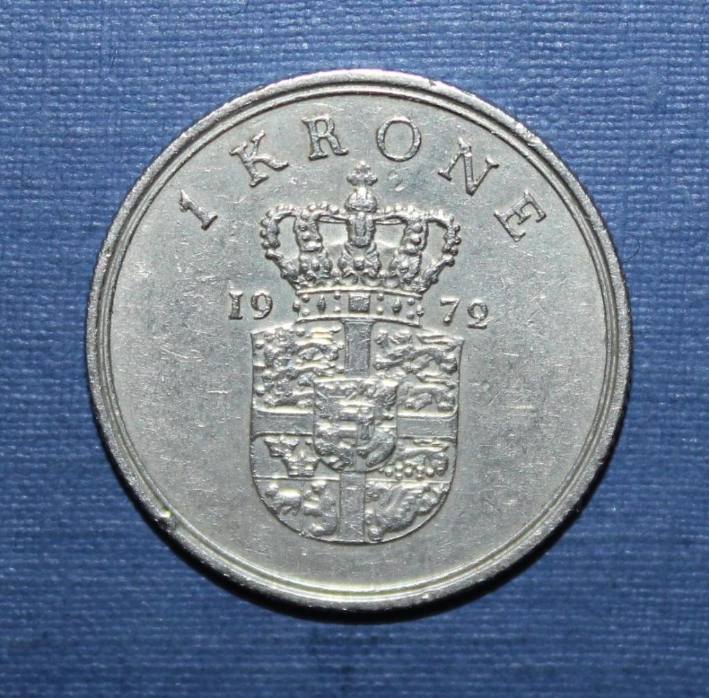 1 крона Дания 1972