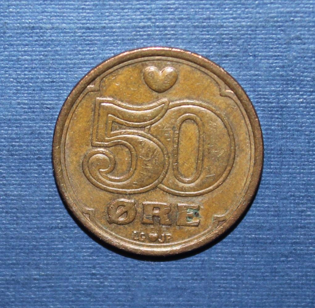 50 эре Дания 1990