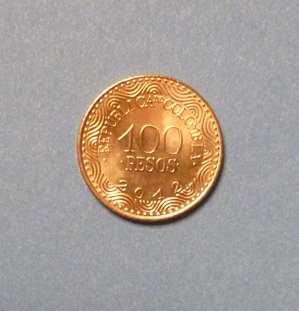 100 песо Колумбия 2012