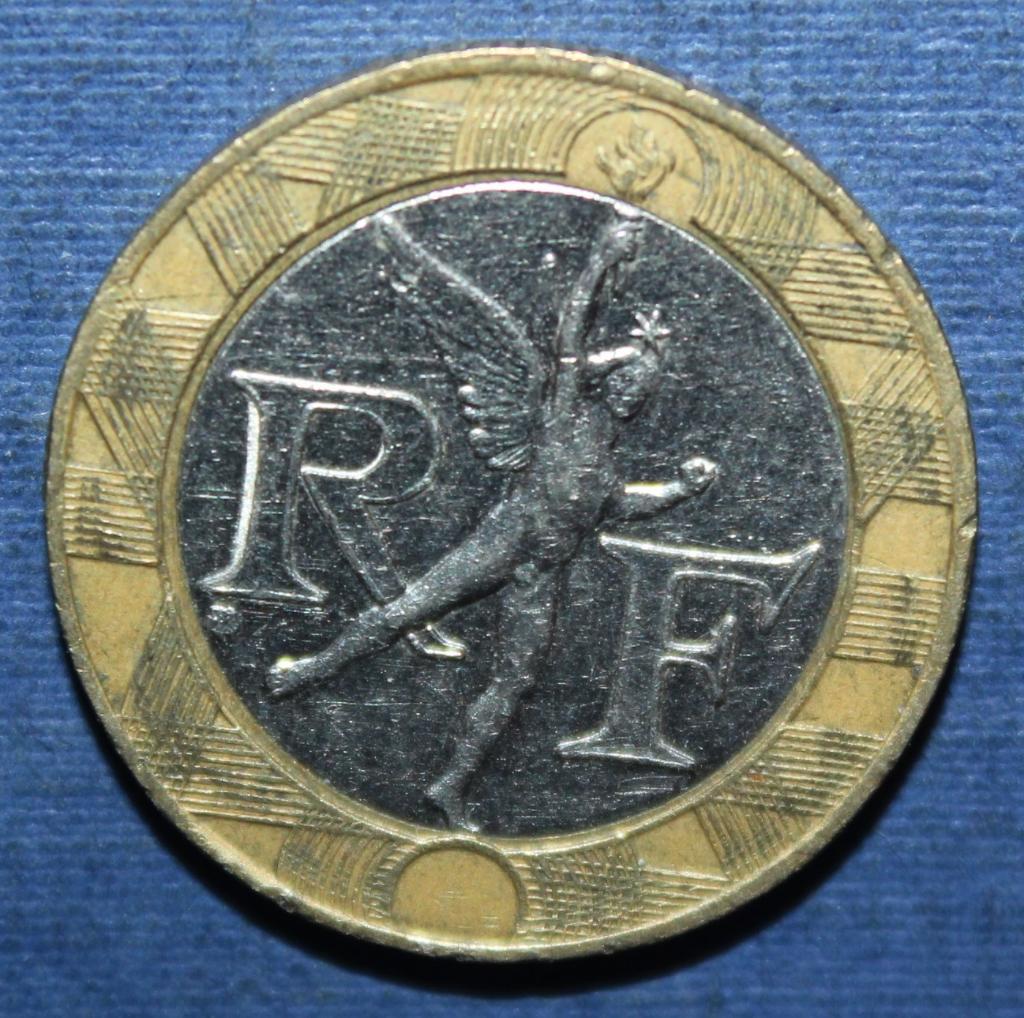 10 франков Франция 1989 биметалл 1