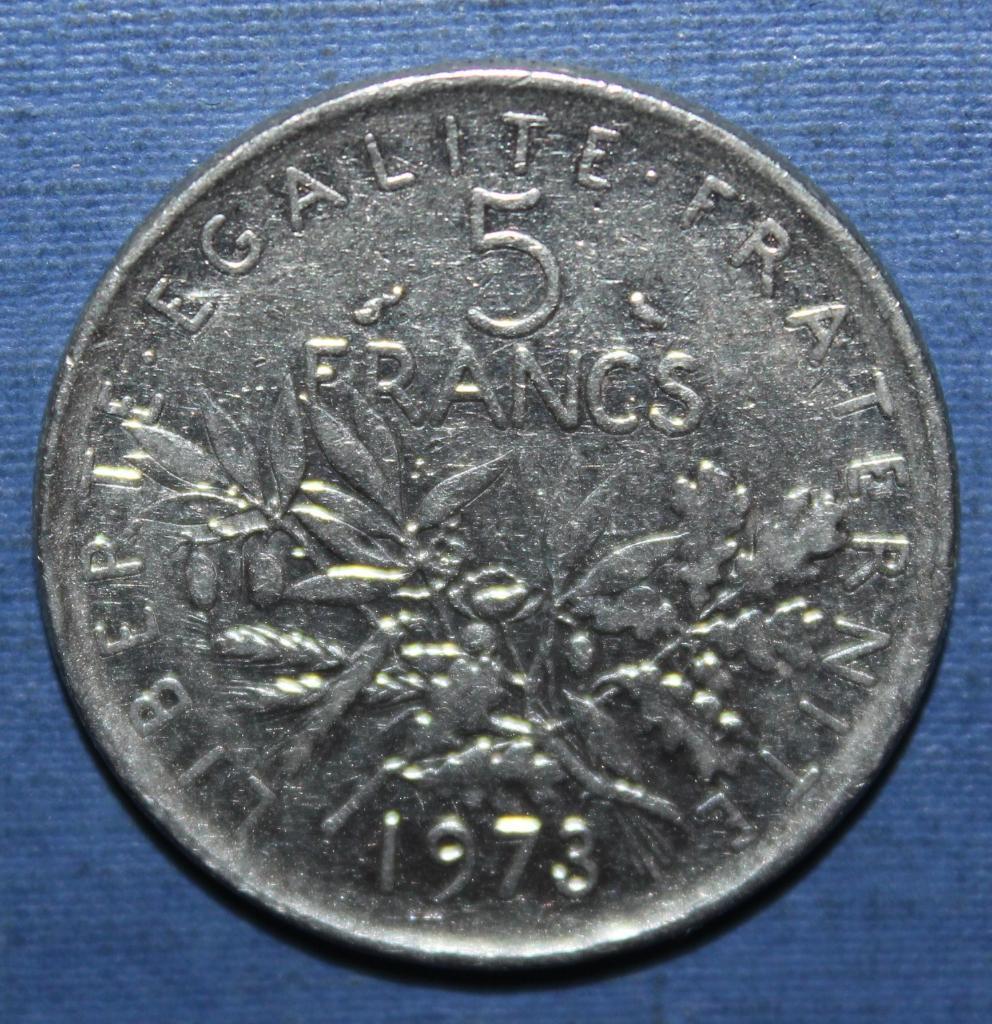 5 франков Франция 1973
