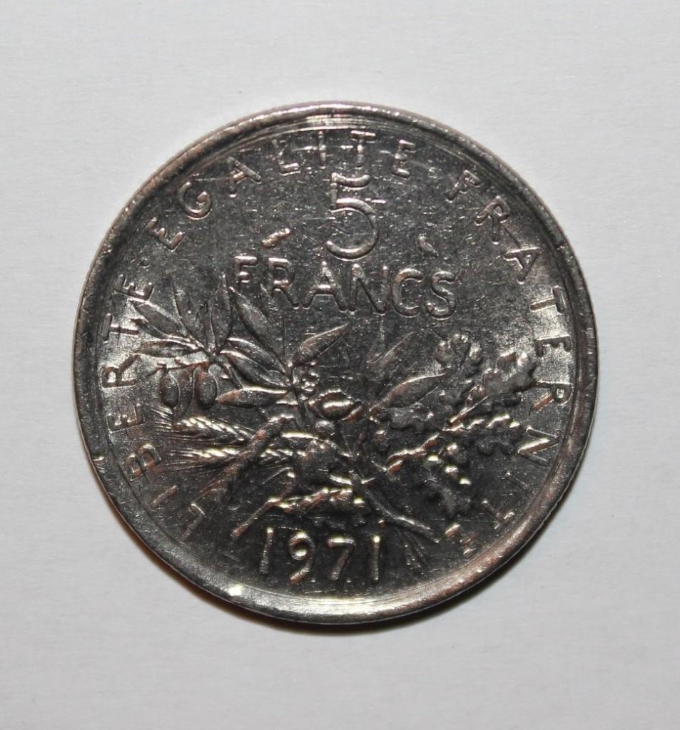 5 франков Франция 1971