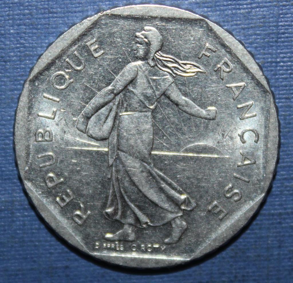 2 франка Франция 1980 1