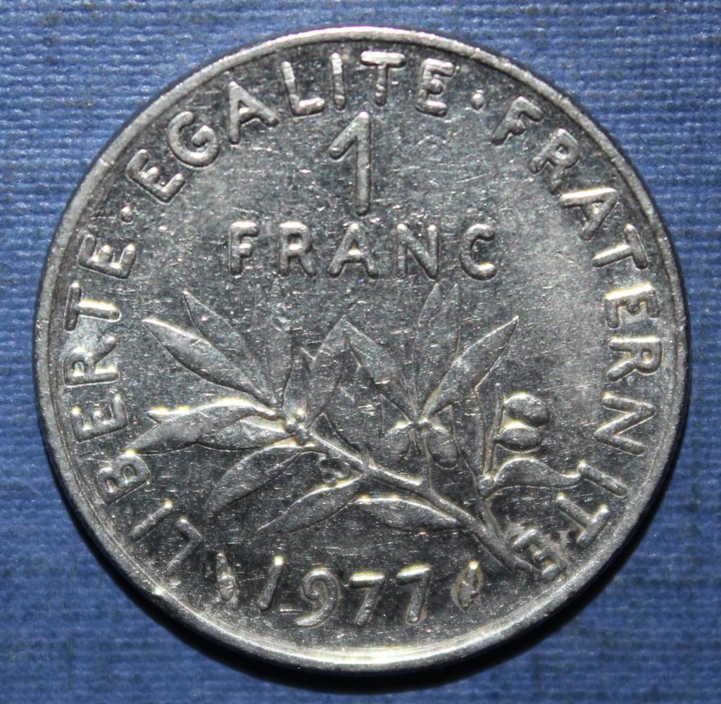 1 франк Франция 1977