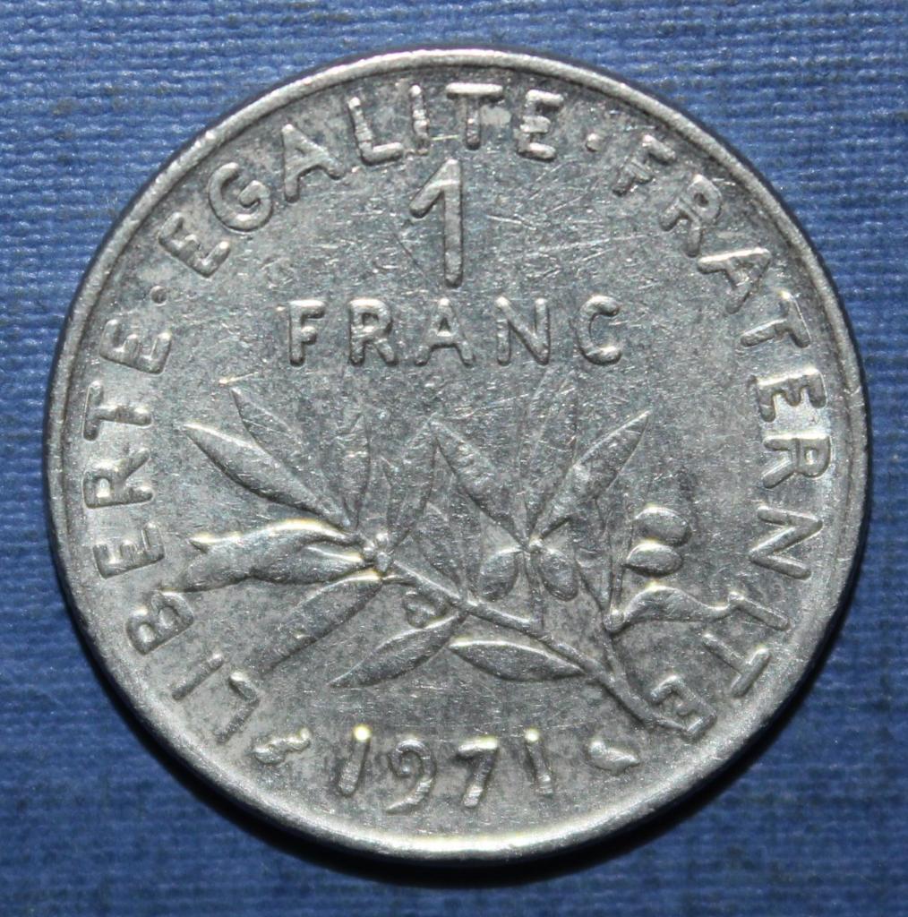 1 франк Франция 1971