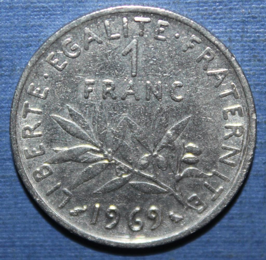 1 франк Франция 1969