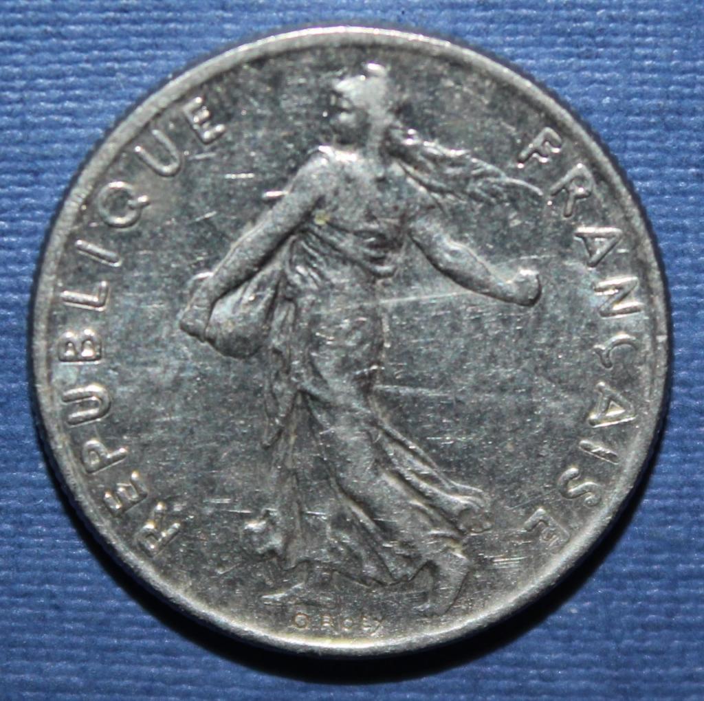 1/2 франка Франция 1977 1