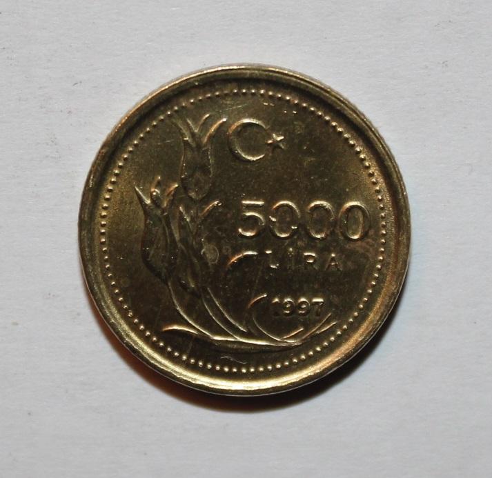 5000 лир Турция 1997