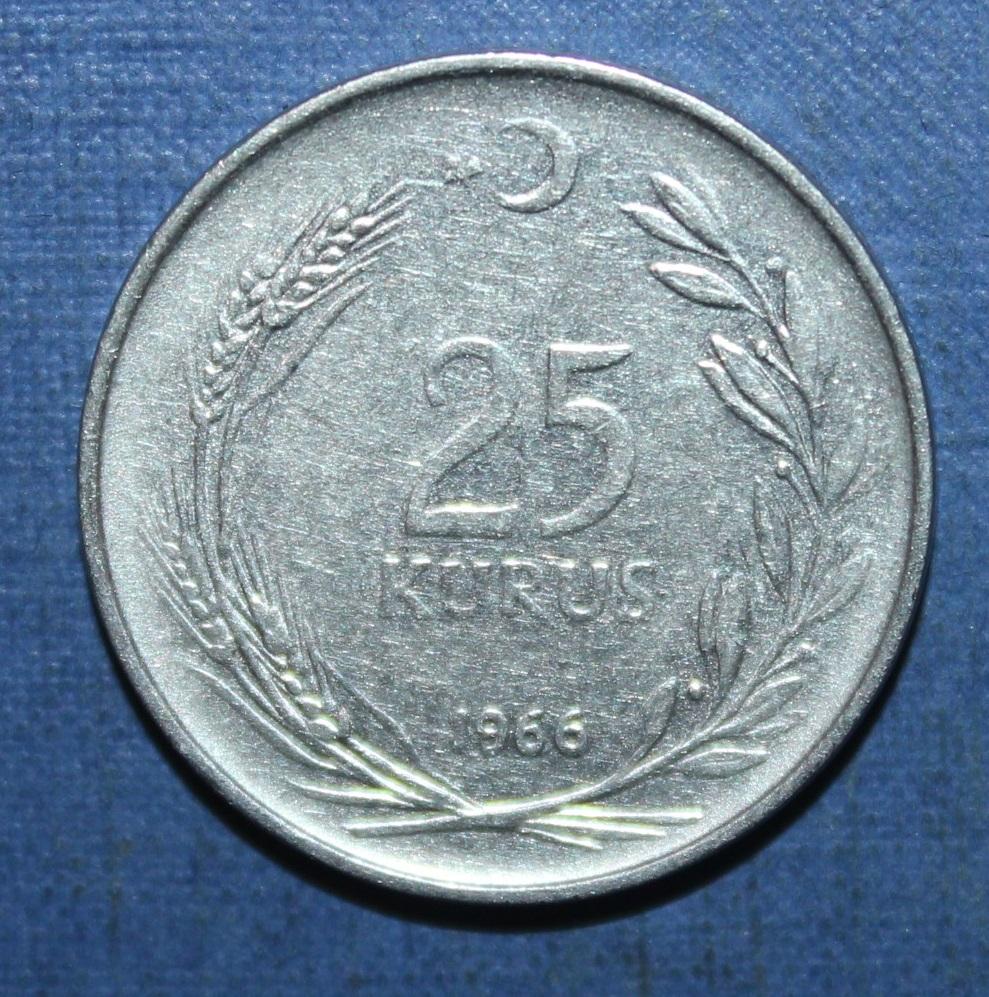 25 курушей Турция 1966