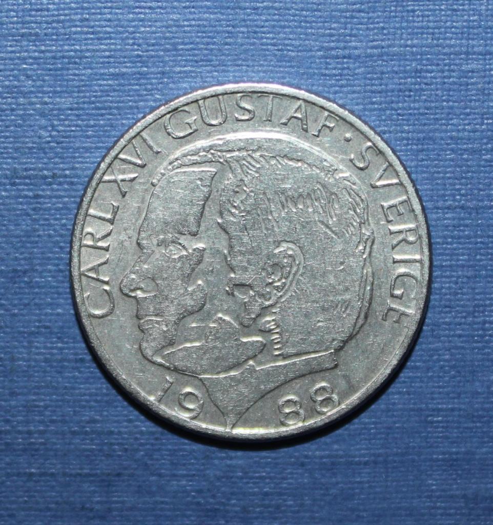 1 крона Швеция 1988