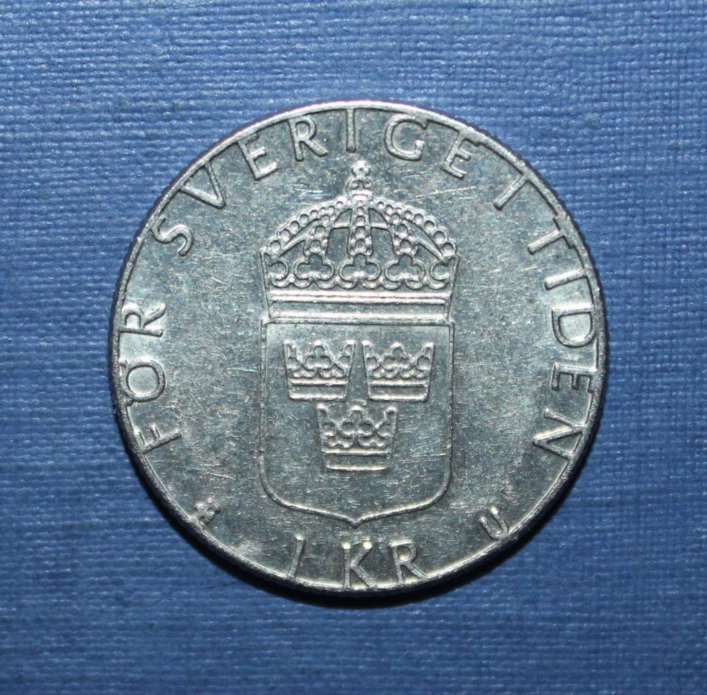 1 крона Швеция 1984 1