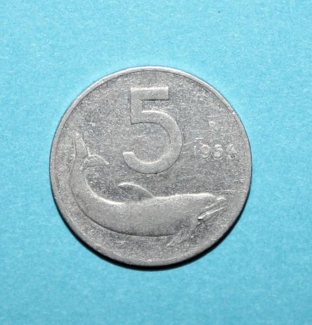 5 лир Италия 1954