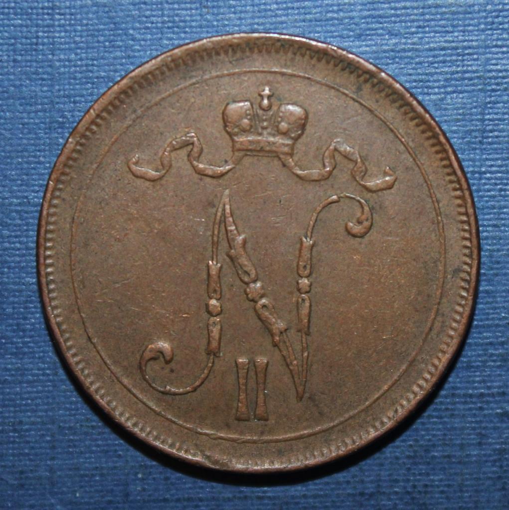 10 пенни Русская Финляндия 1916 1
