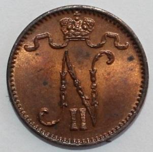 1 пенни Русская Финляндия 1914 1