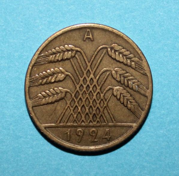 10 рейхспфеннигов Германия 1924 а 1